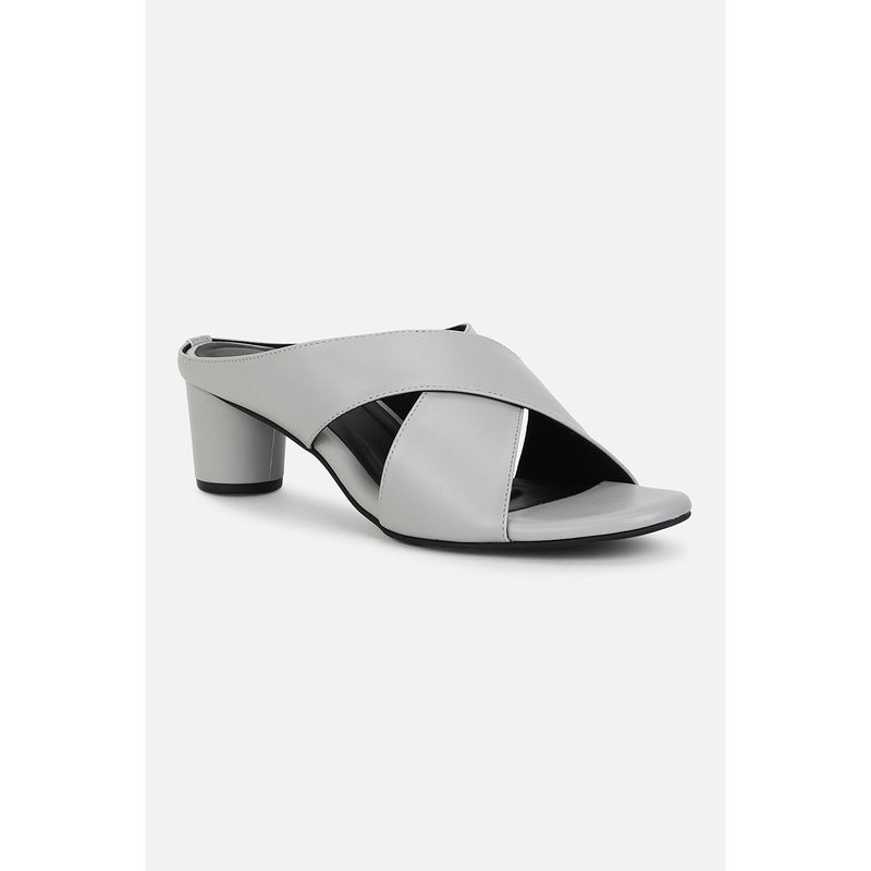 Van Heusen Women Grey Heels (UK 6)
