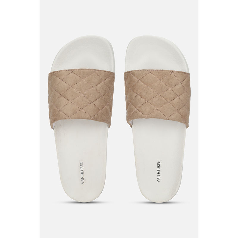 Van Heusen Women White Sandals (UK 4)