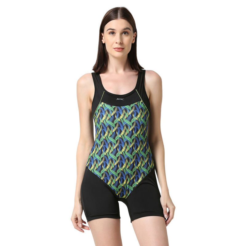 Black Panther Womens Black Sleevless Swimsiut (L)