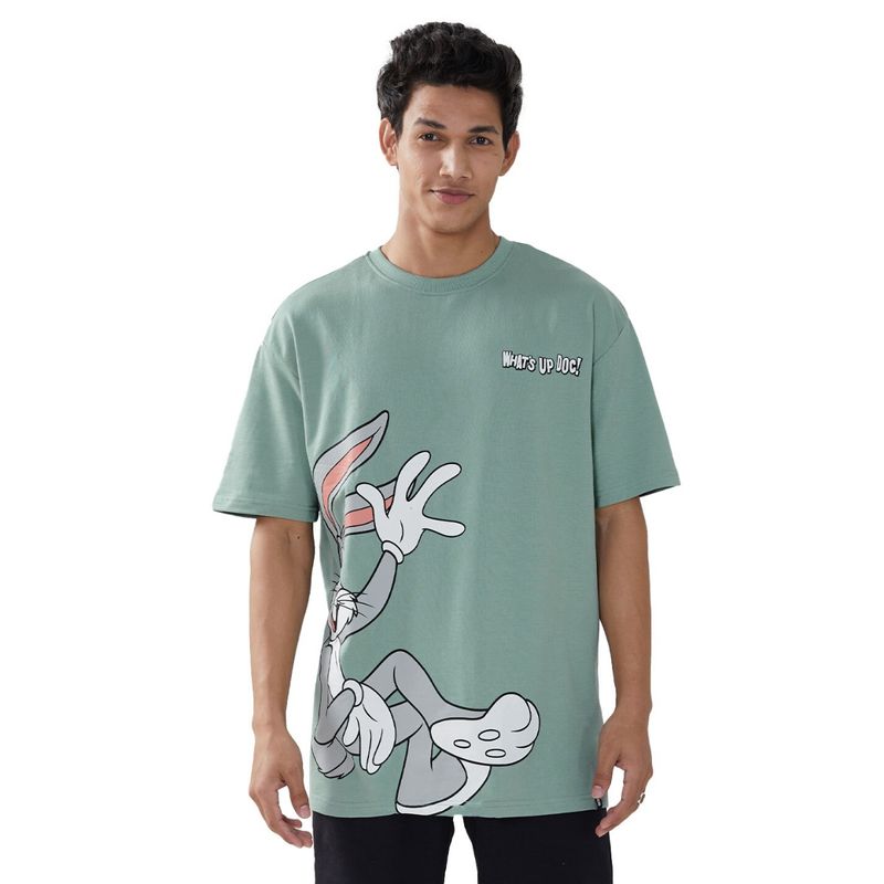 The Souled Store Looney Tunes: What's Up Doc Oversized T-Shirts For Mens (2XL)