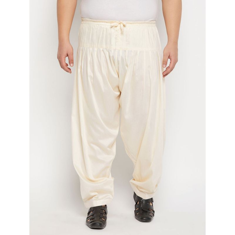 Vastramay Plus Men's Beige Cotton Blend Pyjama (48)