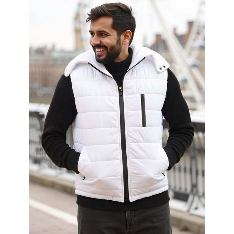 KINGDOM OF WHITE Insulator Quilted White Jacket (S)