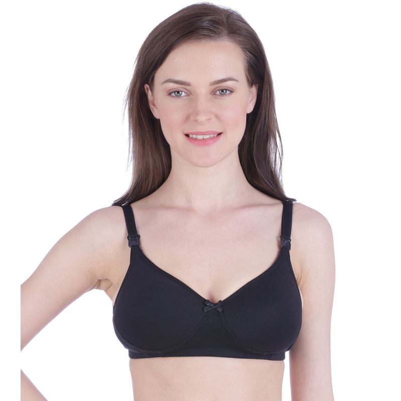 Bralux Padded Blossam Feeding Bra - Black (38C)