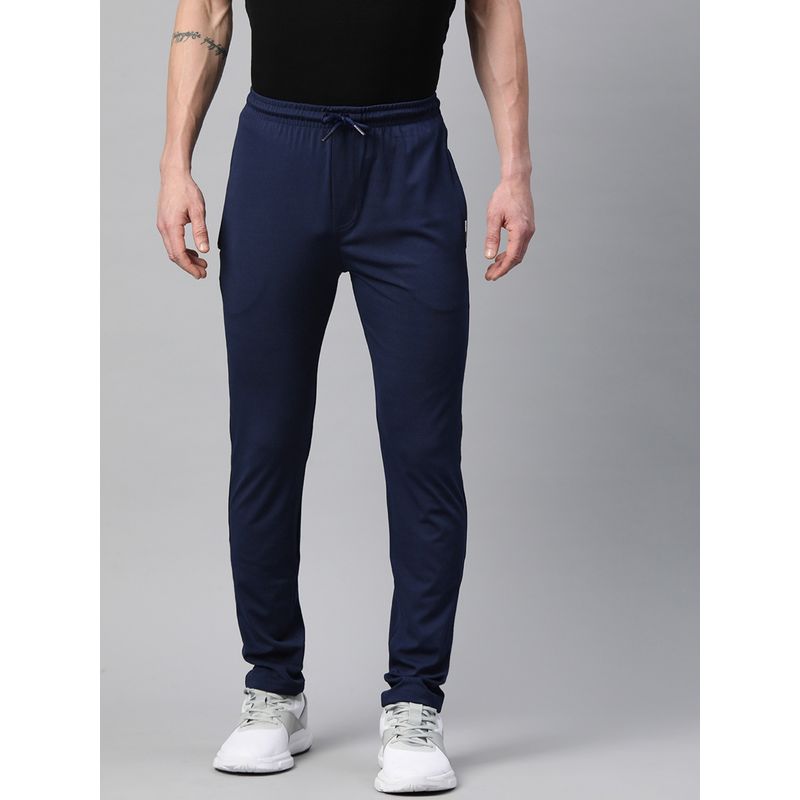 TOM BURG Men Navy Blue Regular Fit Track Pant (XL)