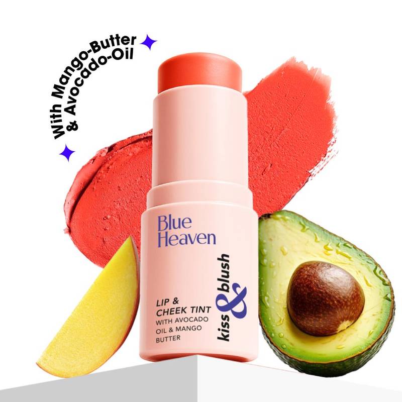 Blue Heaven Kiss & Blush Lip And Cheek Tint - Coral Blush