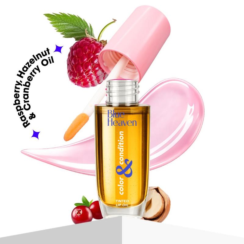 Blue Heaven Color & Condition Tinted Lip Oil - Cloudberry Clear