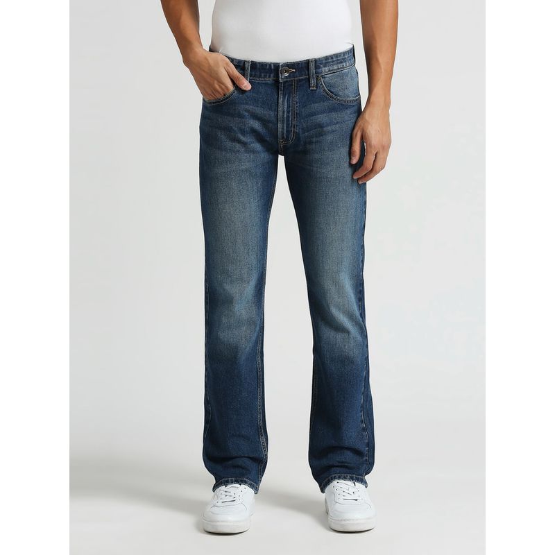 Pepe Jeans Blue Holborne Regular Fit Mid Waist Straight Leg Jeans (34)