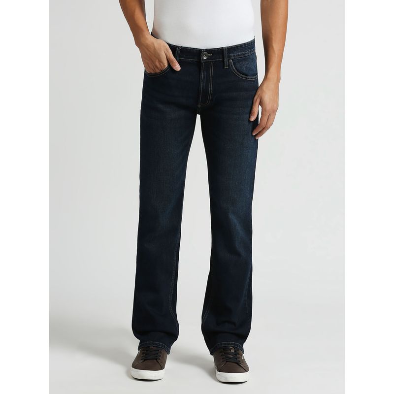 Pepe Jeans Navy Blue Vapour Slim Fit Mid Waist Jeans (30)