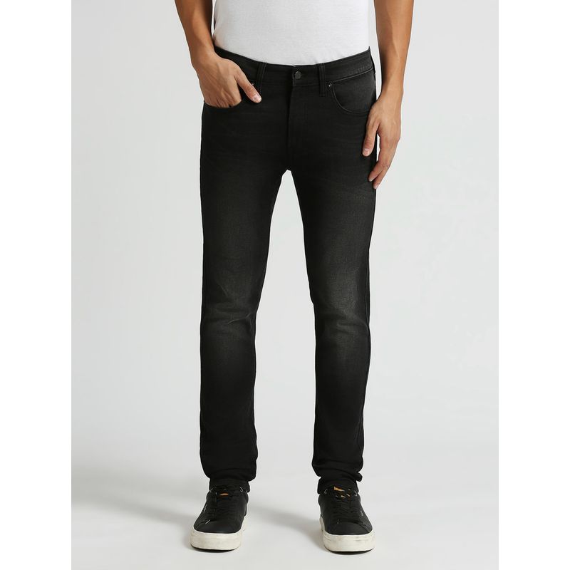 Pepe Jeans Chinox Black Mid Rise Skinny Jeans (36)