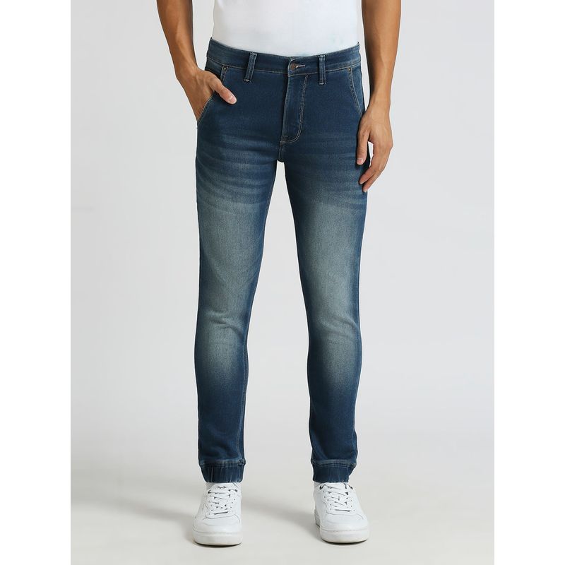 Pepe Jeans Gunnel Jogger Dark Blue Mid Rise Tapered Jeans (34)