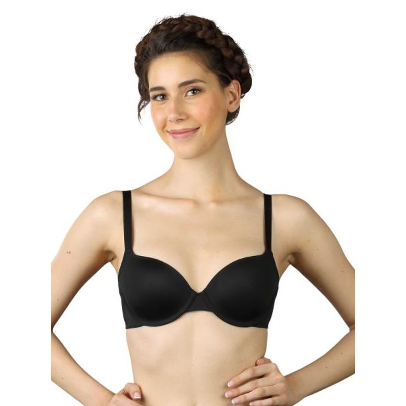 Triumph T-Shirt Bra 77 Invisible Wired Padded Support Everyday Bra - Black (34C)