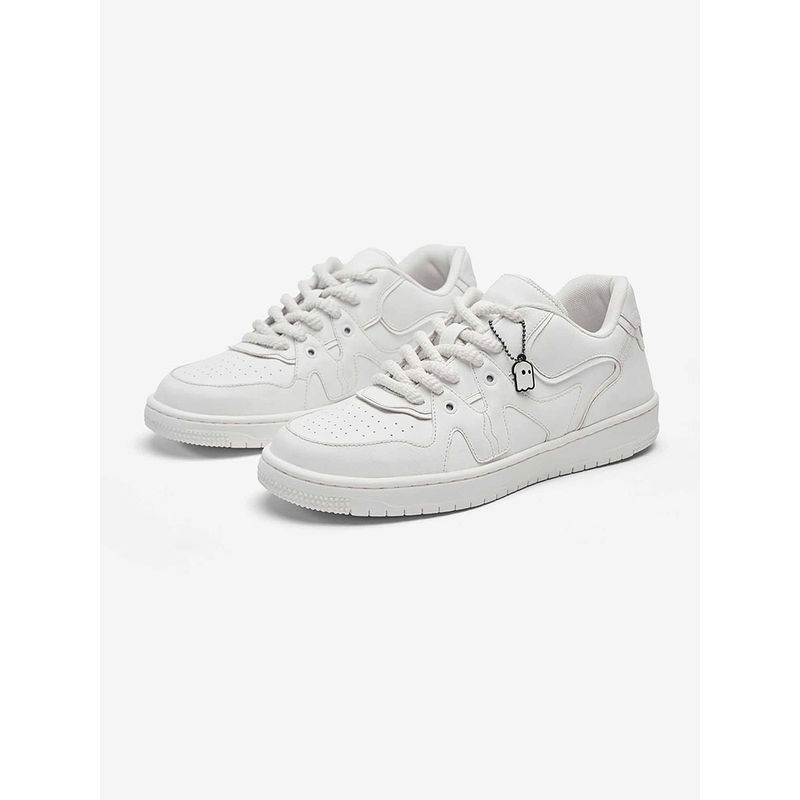 The Souled Store Urban Blaze Crispy White Men Low Top Sneakers (UK 9)