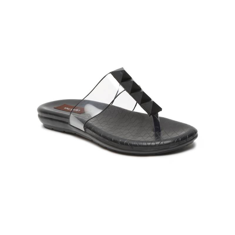 VALIOSAA Black Textured Casual Flats (EURO 37)