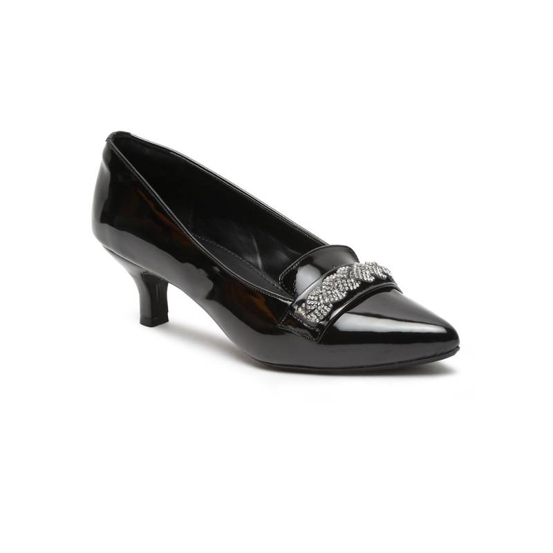 VALIOSAA Black Embellished Party Pumps (EURO 36)