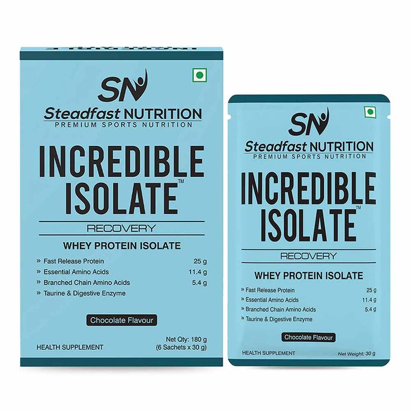 Steadfast NUTRITION Incredible Isolate Whey Protein Blend The Instant Recovery - Chocolate
