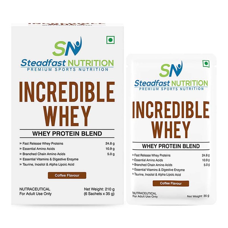 Steadfast NUTRITION Incredible Whey Protein Blend For An Incredible You Coffee