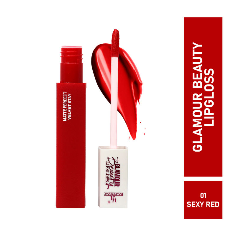 Half N Half Rich Glamour Beauty Lipgloss - Sexy Red