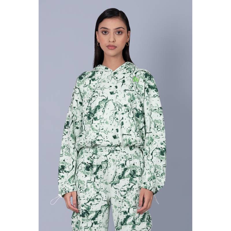 Muvazo Women Green Cool Off Sweatshirt (XS)
