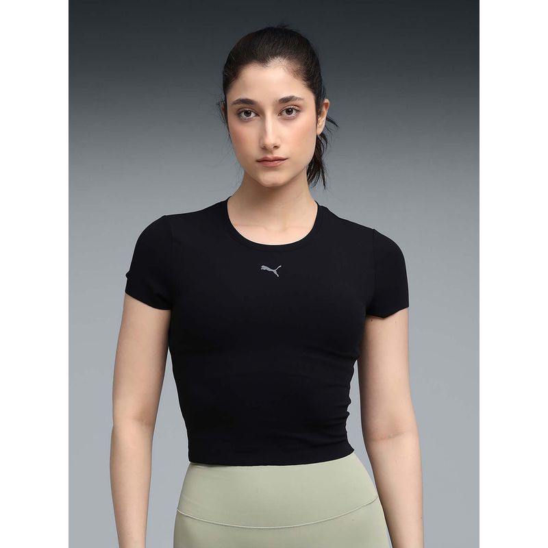 Puma Shape luxe Women's Moisture-Wicking Cropped T-shirt (XS)
