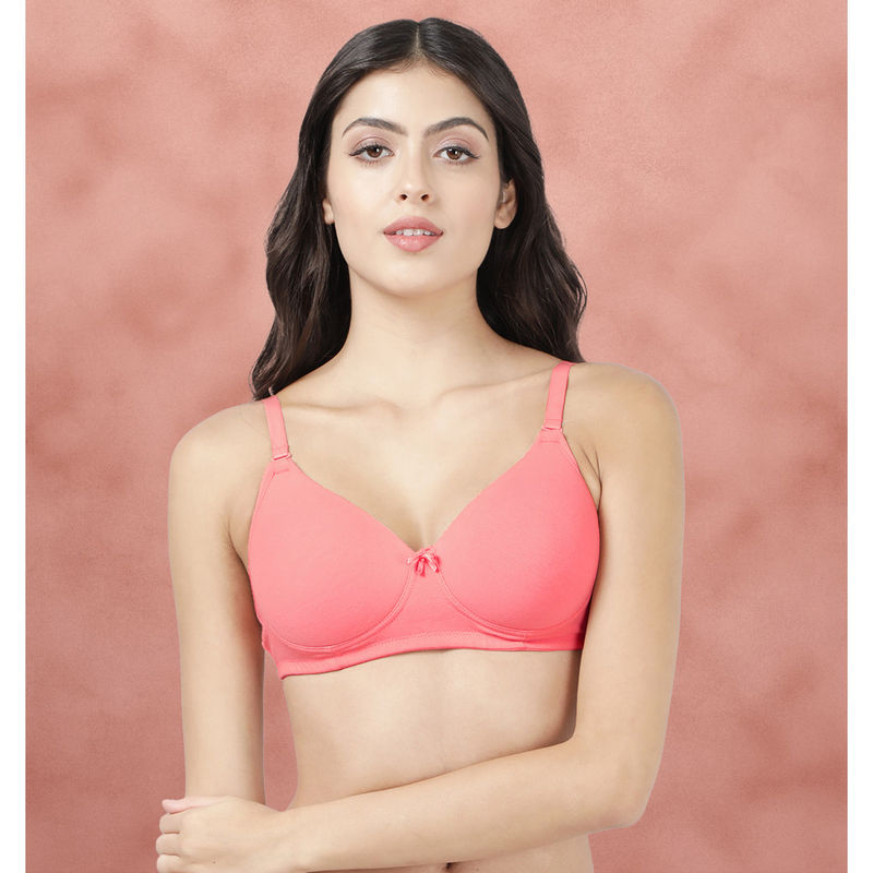 Shyaway Susie By Shyaway Lobster Bisque Transparent Back Padded Everyday Bra (32C)