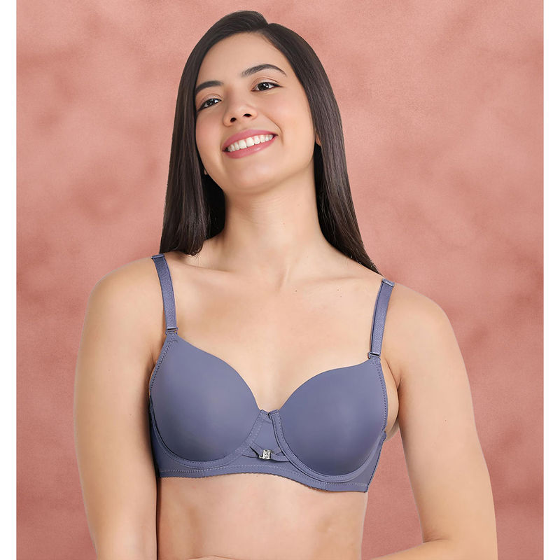 Shyaway Susie By Shyaway Azurin Blue Padded Wired T-Shirt Bra (38C)