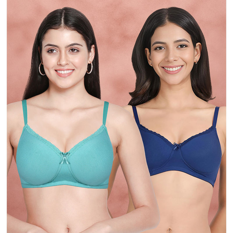 Shyaway Susie By Shyaway Lace Neckline Padded Everyday Bra (Pack of 2) (32C)