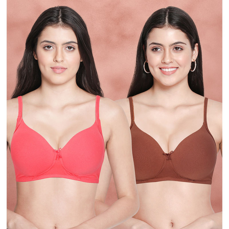 Shyaway Susie By Shyaway Tipping Elastic Padded Everyday Bra (Pack of 2) (32C)
