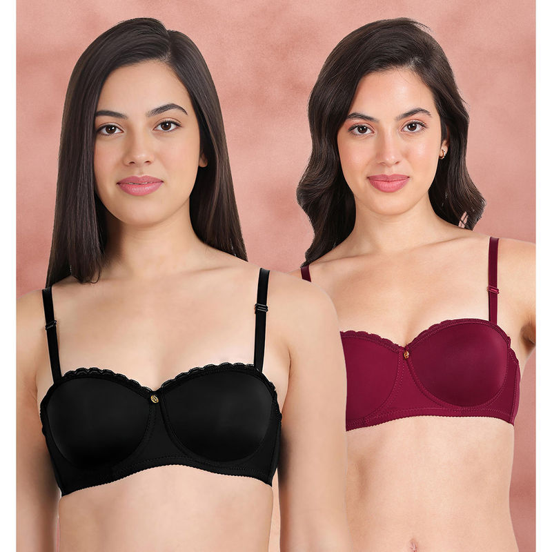 Shyaway Susie By Shyaway Top Lace Wired Balconette Bra (Pack of 2) (38B)