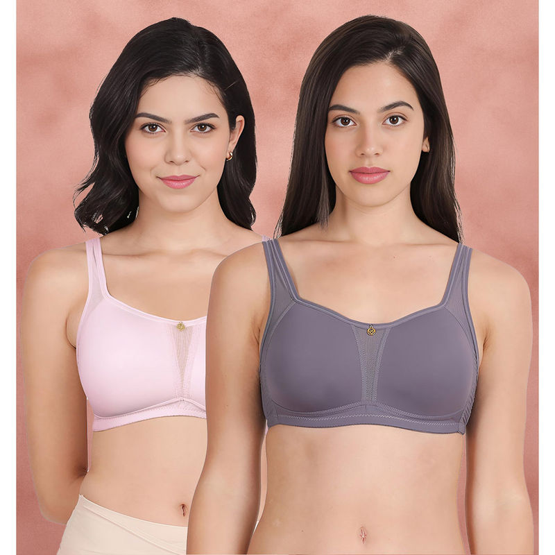 Shyaway Taabu By Shyaway Full Coverage Padded Minimizer Bra (Pack of 2) (38D)