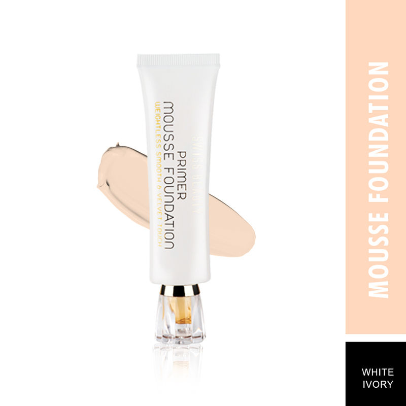 Swiss Beauty Primer Mousse Foundation - White Ivory
