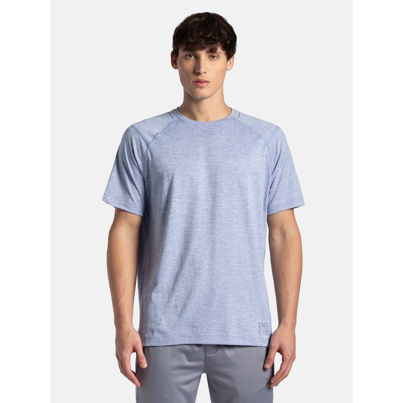 Jockey MV53 Men Microfiber Fabric Round Neck Active Wear T-Shirt - Eventide Zebra (S)