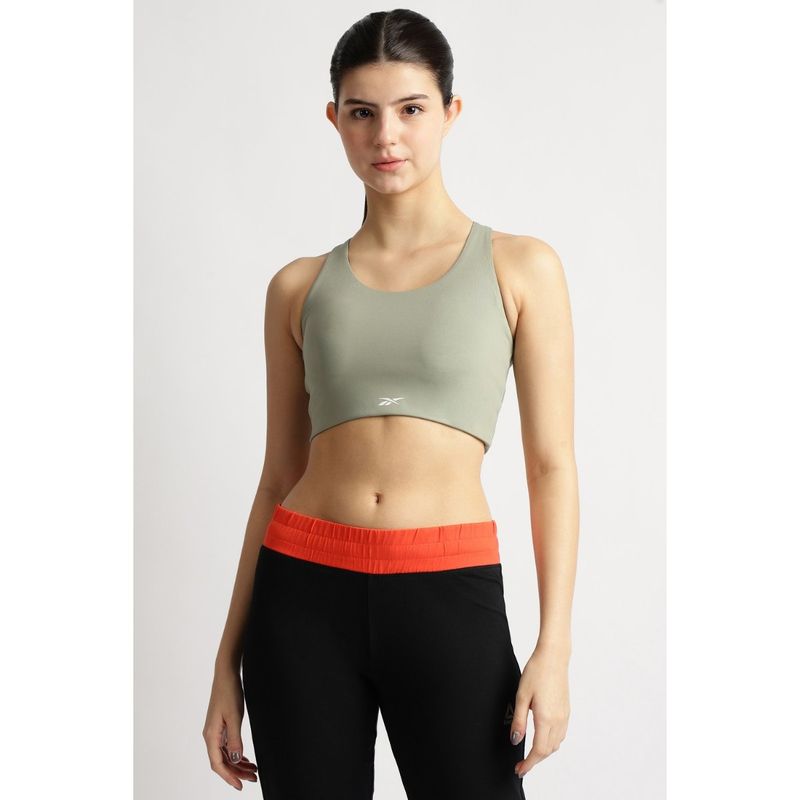 Reebok Women Green Sports Bra (M)