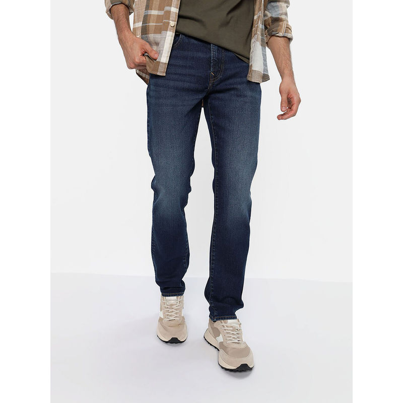 American Eagle Men Blue Air Flex Slim Straight Jeans (38)