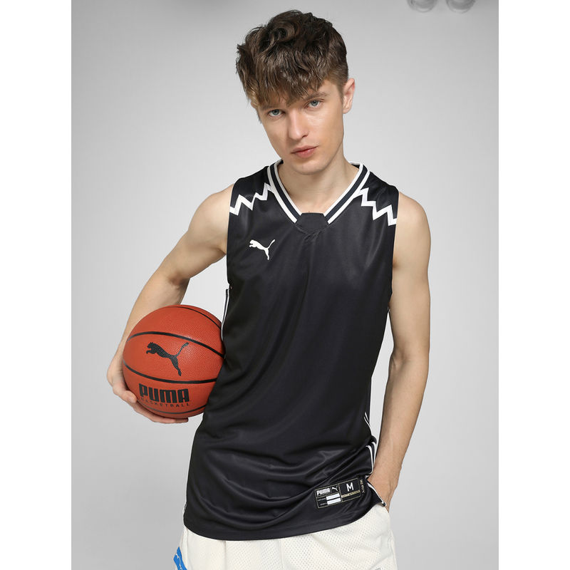 Puma Black Hoops Team Men's Basketball T-Shirt (M)