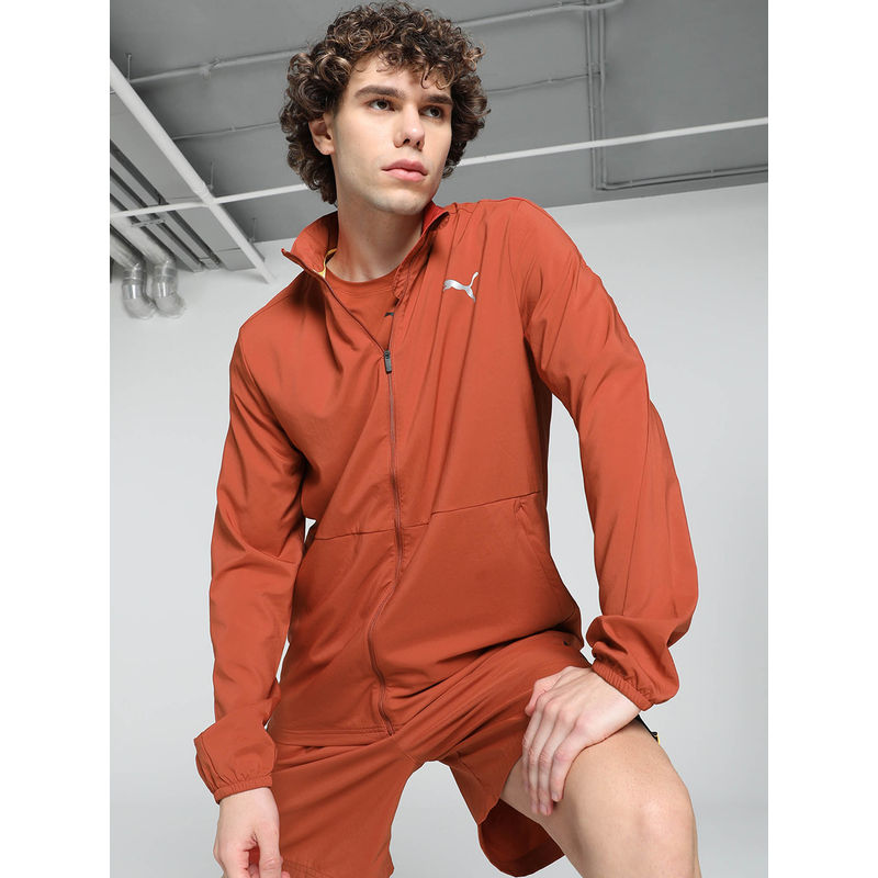 Puma Red Solid Bomber Jacket (XL)