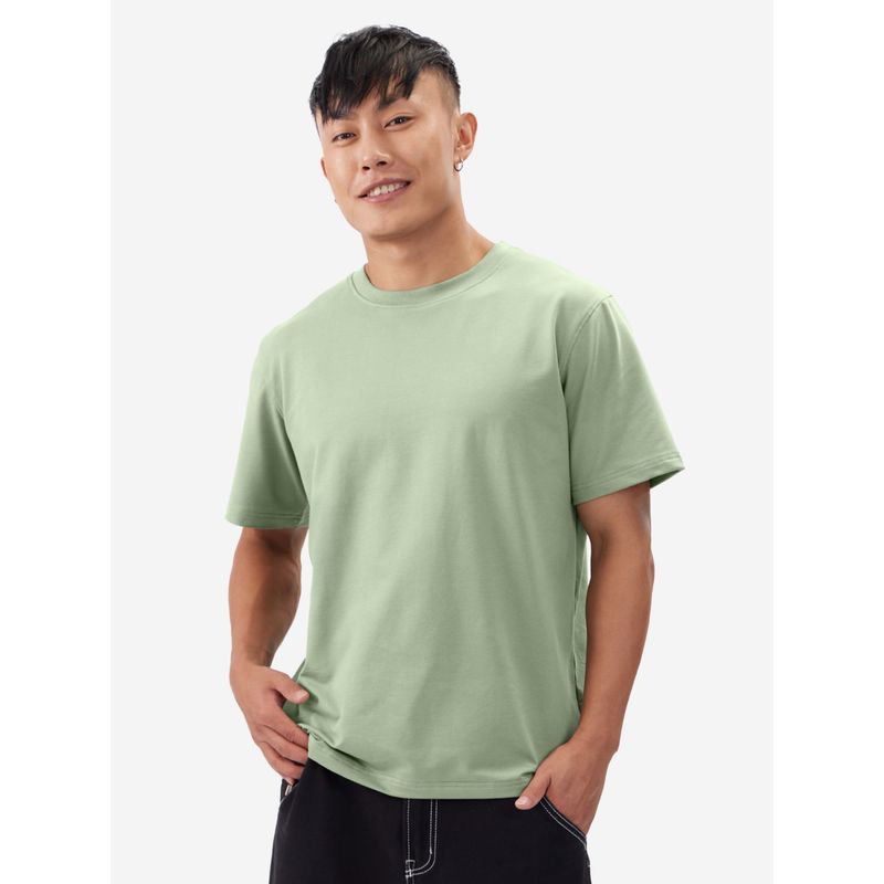 The Souled Store Solid Serene Green T-Shirt (XS)