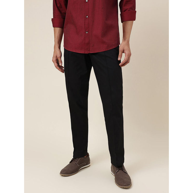 Fabindia Black Cotton Slim Fit Jama Pants (34)