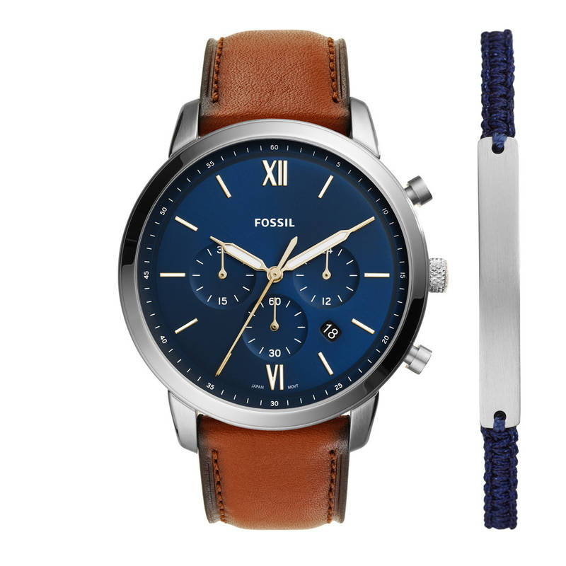 Buy Fossil Men's Neutra Brown Watch Fs5708set(Onesize) Online