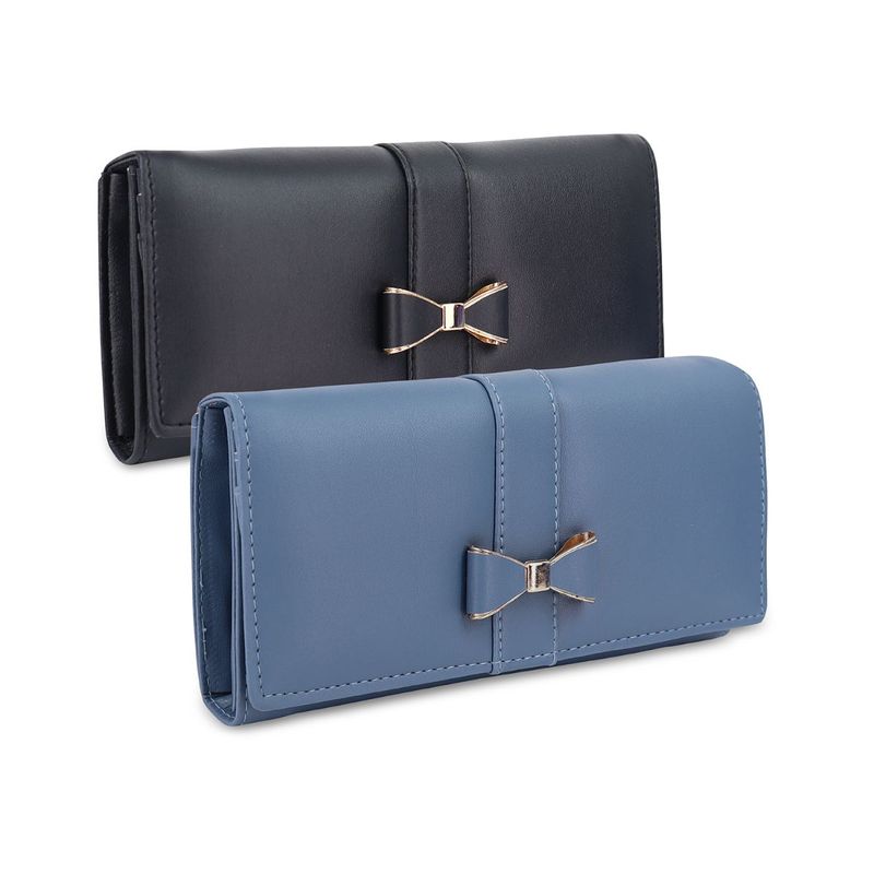 Buy NFI Essentials Pack of 2 PU Women,s Wallet Online