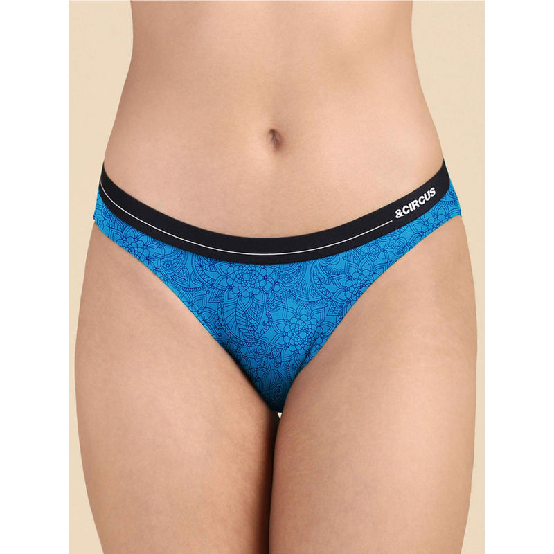 Tailor and Circus Womens Blue Kasargod Puresoft Beechwood Modal Bikini (XL)