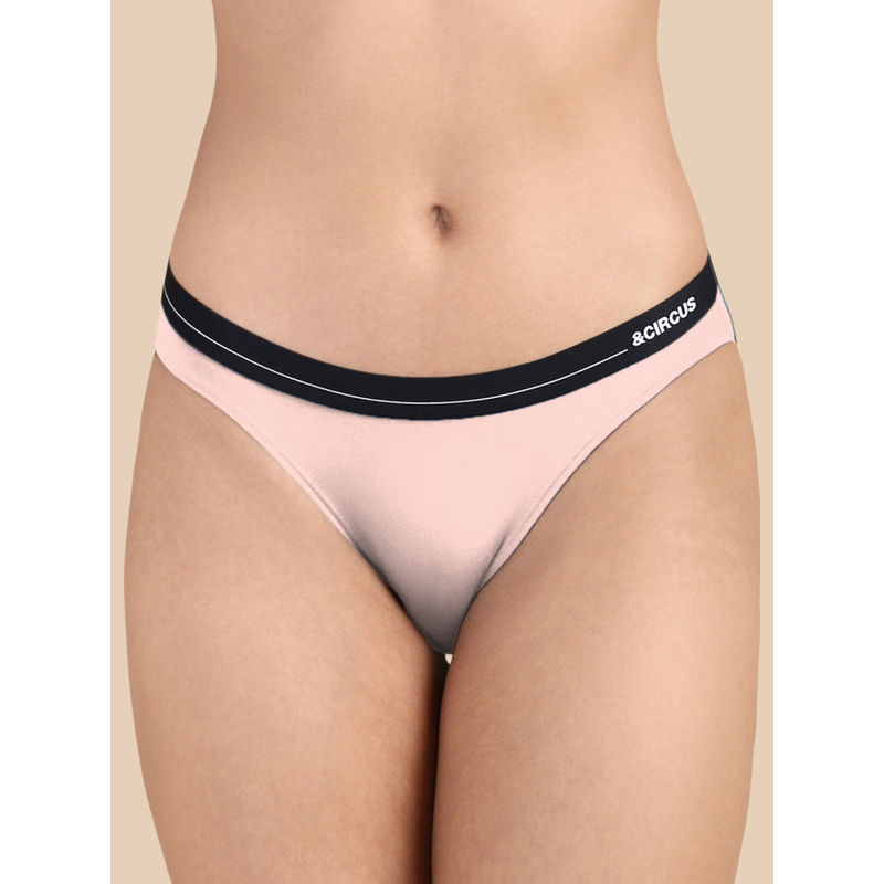 Tailor and Circus Womens Puresoft Tropical Pink Beechwood Modal Bikini (S)