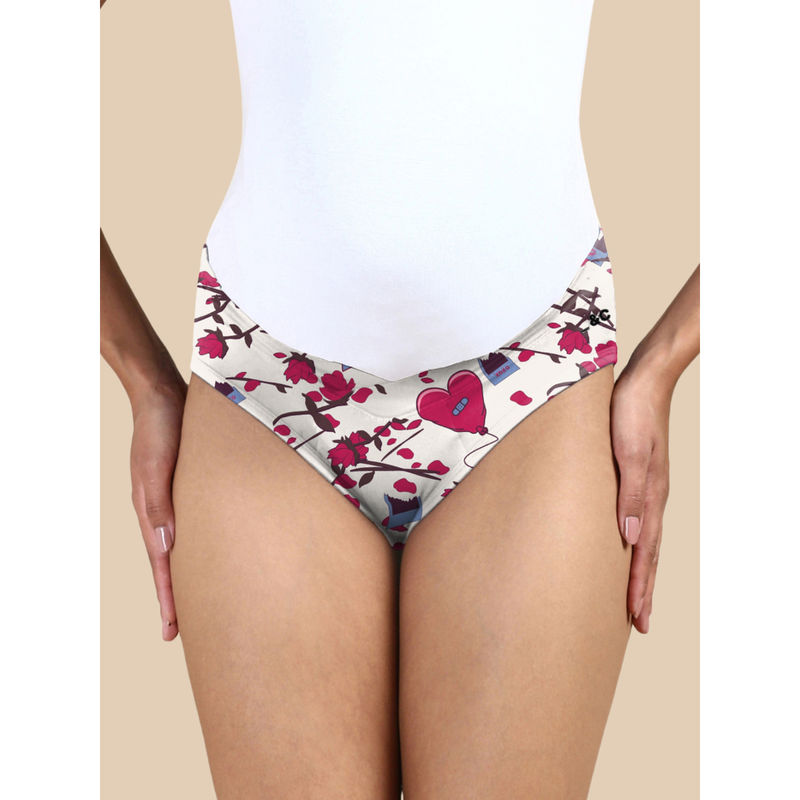 Tailor and Circus Womens Toxic White Tencel Modal Maternity Panty (2XL)