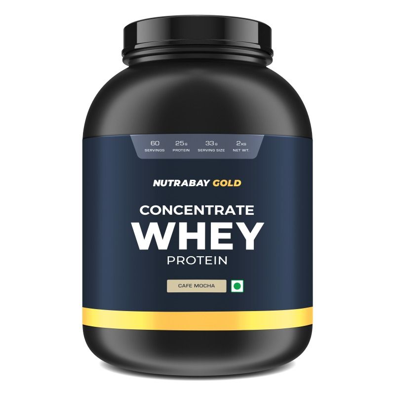 Nutrabay Gold 100% Whey Protein Concentrate - Cafe Mocha