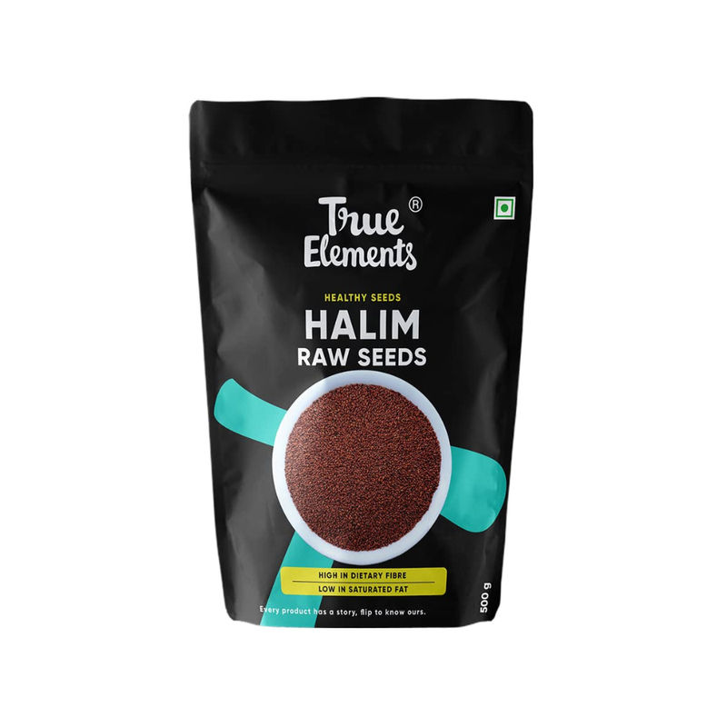 True Elements Raw Halim Seeds - Reduces Scalp Dryness & Flakiness