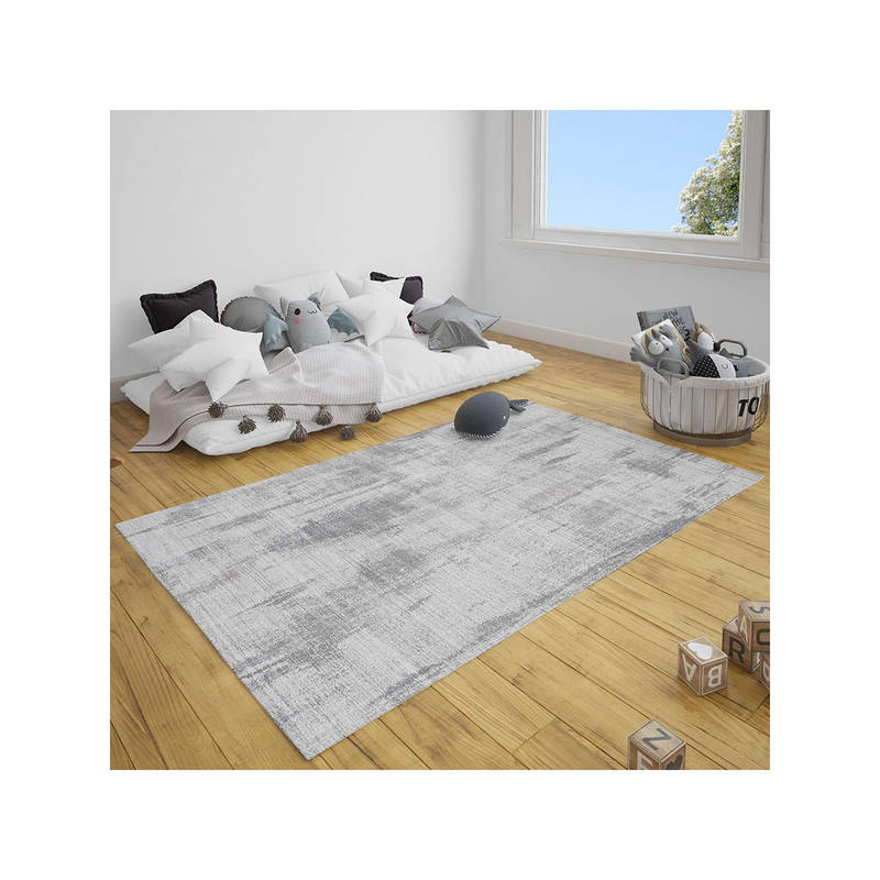 Neu Looms Handmade Viscose Wool Anti-Skid Taupe Rug (6x9 feet)