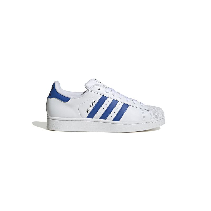 adidas Originals Superstar II Unisex White & Blue Casual Sneakers (UK 4)
