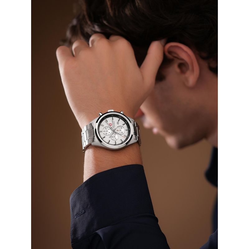 mh. Buy Swiss Military Hanowa Storm Men Chronograph Silver Dial Steel
