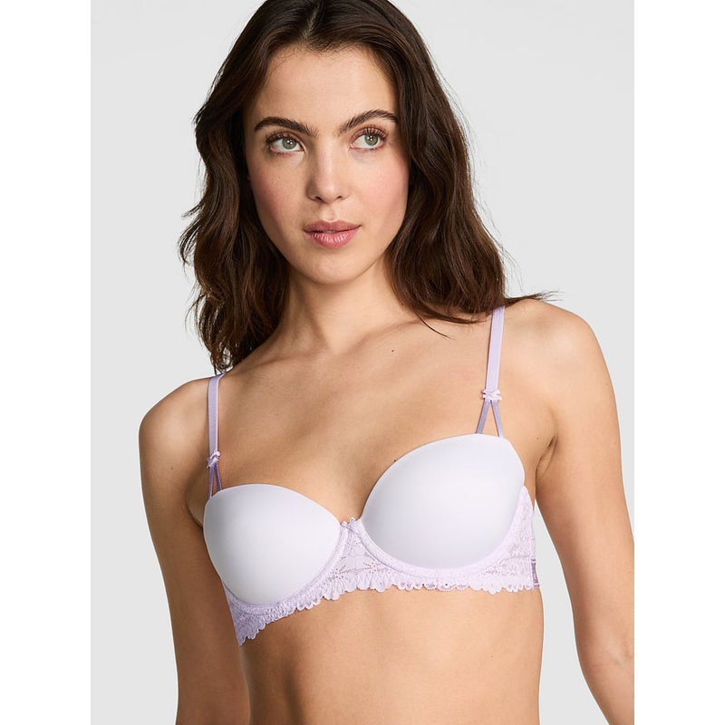 Victoria's Secret Pink Wink Lightly Lined Purple Balconette Bra (38D)