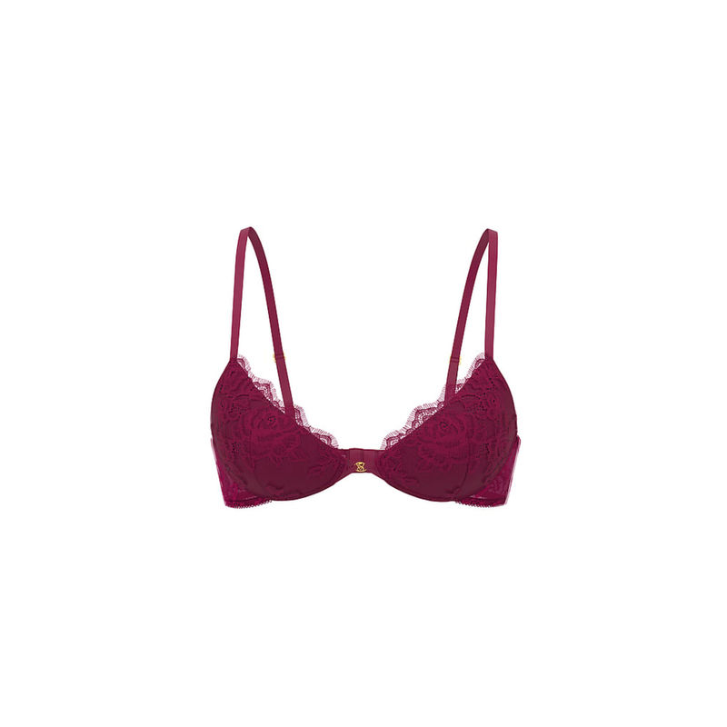 Victoria's Secret Pink Very Sexy Rose Lace Push-Up Bra (34C)