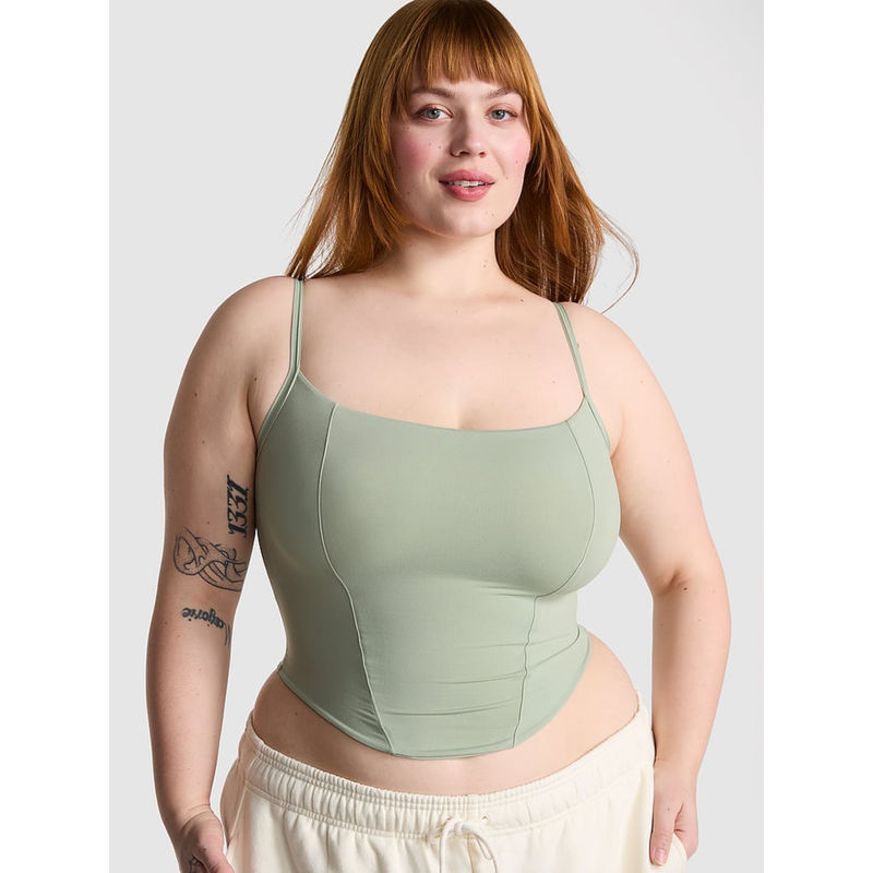 Victoria's Secret Pink Base Stretch Green Bralette (S DD)